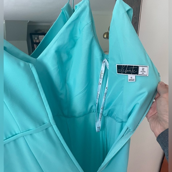 David’s Bridal Spa Chiffon Bridesmaids Dress Size 6 - Picture 3 of 8